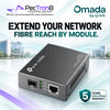 TP-Link Omada MC420L 10G Multi-Gigabit RJ45 to 10G SFP+ Media Converter – Supports 10G MiniGBIC Modules