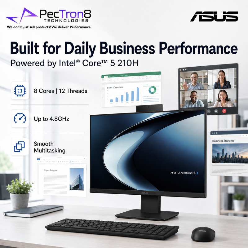 ASUS ExpertCenter P440VAK-BPCJ22X 23.8” FHD AiO PC Intel Core 5 16GB 512GB Win 11 Pro