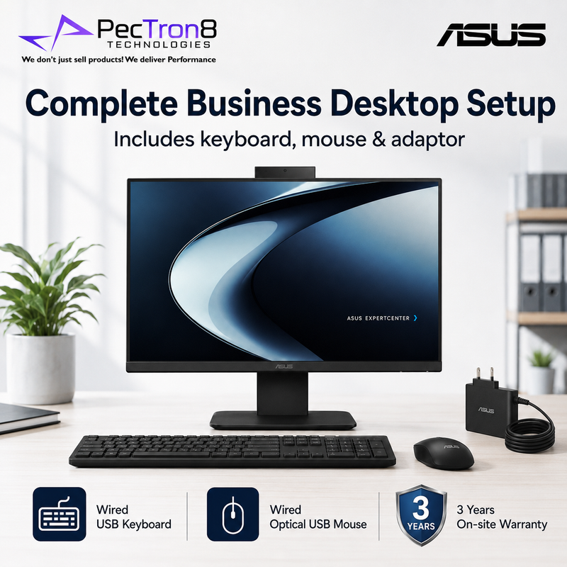 ASUS ExpertCenter P440VAK-BPCJ22X 23.8” FHD AiO PC Intel Core 5 16GB 512GB Win 11 Pro