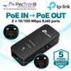 TP-Link Omada POE10E Fast Ethernet PoE+ Extender – IEEE 802.3af/at, 100 m PoE Extension, Plug & Play