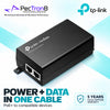 TP-Link Omada POE160S Gigabit PoE+ Injector Adapter – 30 W IEEE 802.3af/at, Plug-and-Play