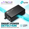 TP-Link Omada POE160S Gigabit PoE+ Injector Adapter – 30 W IEEE 802.3af/at, Plug-and-Play