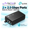 TP-Link Omada POE260S 2.5G PoE+ Injector Adapter – 30W IEEE 802.3at/af, Plug-and-Play, 2.5 Gigabit Ethernet