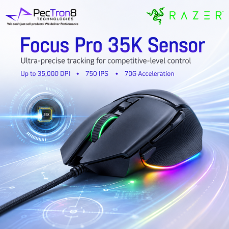 Razer Basilisk V3 35K Precision Wired Gaming Mouse for PC with Chroma RGB