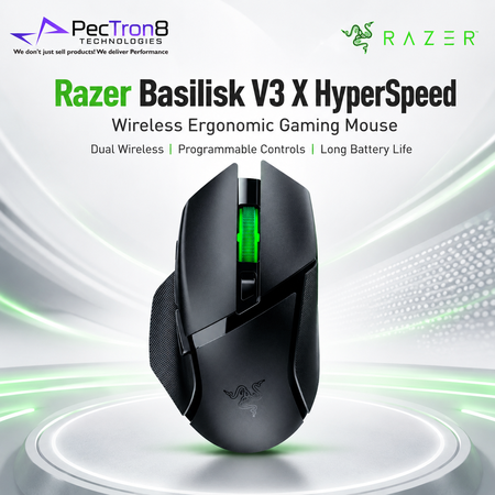 Razer Basilisk V3 X HyperSpeed Black Wireless Gaming Mouse for PC