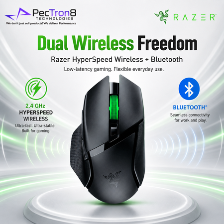Razer Basilisk V3 X HyperSpeed Black Wireless Gaming Mouse for PC