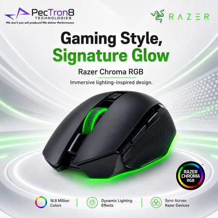 Razer Basilisk V3 X HyperSpeed Black Wireless Gaming Mouse for PC