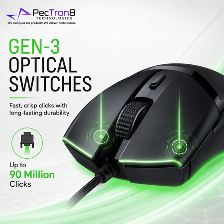 Razer Cobra Lightweight RGB Wired Gaming Mouse for PC – Black