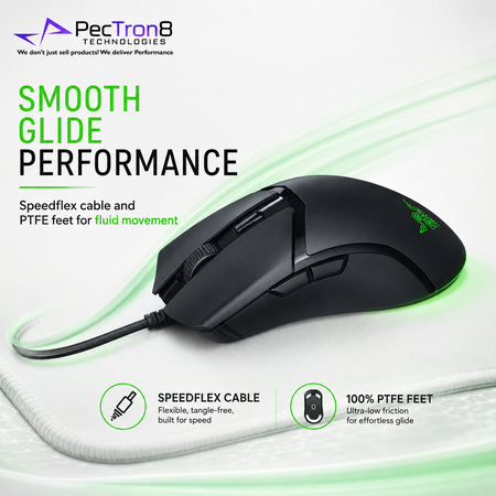 Razer Cobra Lightweight RGB Wired Gaming Mouse for PC – Black