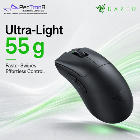 Razer DeathAdder V3 HyperSpeed Wireless Optical Gaming Mouse – Black