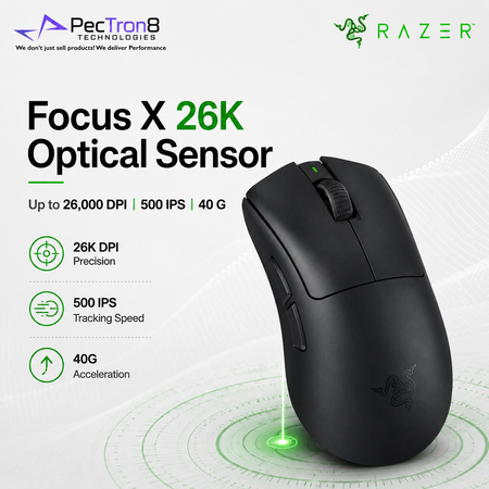 Razer DeathAdder V3 HyperSpeed Wireless Optical Gaming Mouse – Black