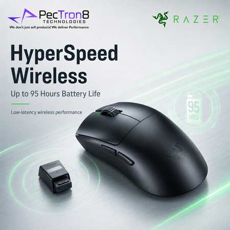Razer Viper V3 Pro SE Symmetrical Wireless Gaming Mouse, 54g Ultra-Lightweight - Black