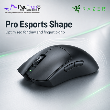 Razer Viper V3 Pro SE Symmetrical Wireless Gaming Mouse, 54g Ultra-Lightweight - Black