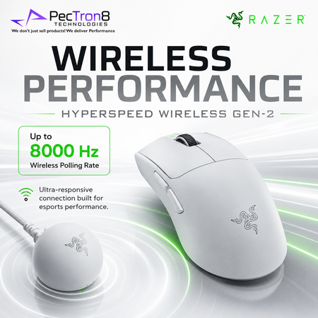 Razer Viper V4 Pro Wireless Esports Gaming Mouse Black / White Edition