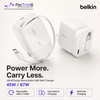Belkin UltraCharge Portable GaN USB-C Charger 45W / 67W – Retractable Cable