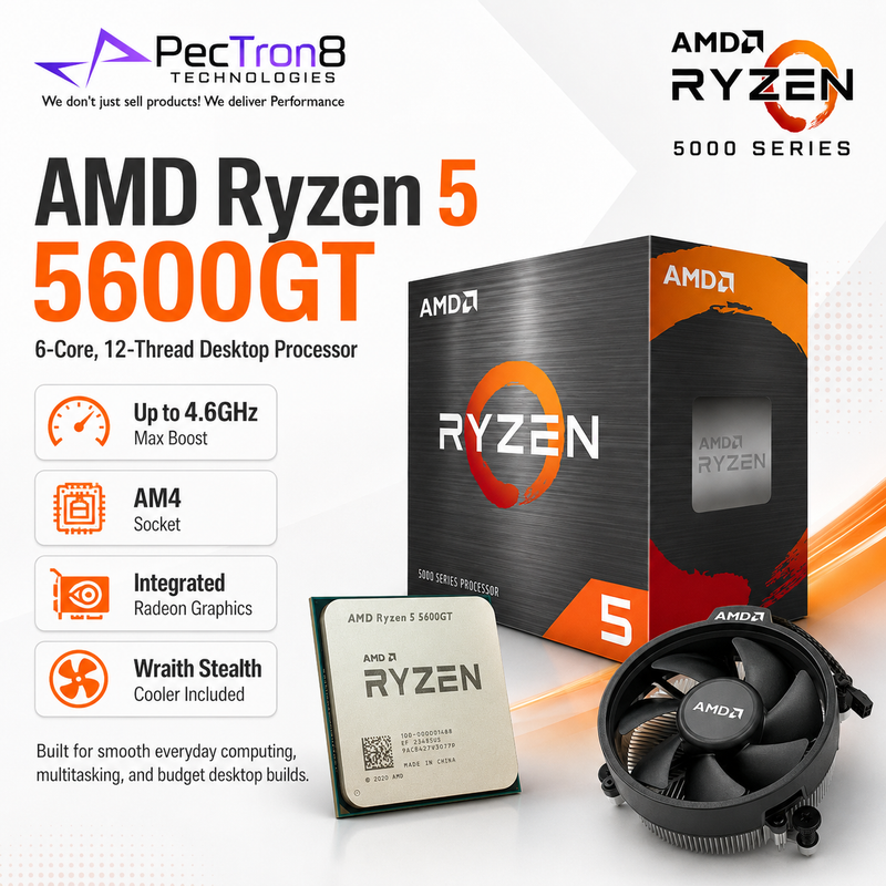 AMD Ryzen 5 5600GT AM4 Desktop Processor with Integrated Radeon Graphics