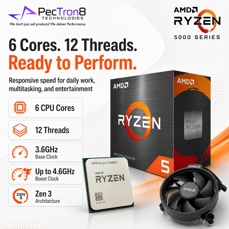 AMD Ryzen 5 5600GT AM4 Desktop Processor with Integrated Radeon Graphics