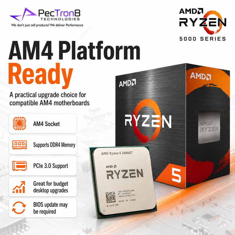 AMD Ryzen 5 5600GT AM4 Desktop Processor with Integrated Radeon Graphics