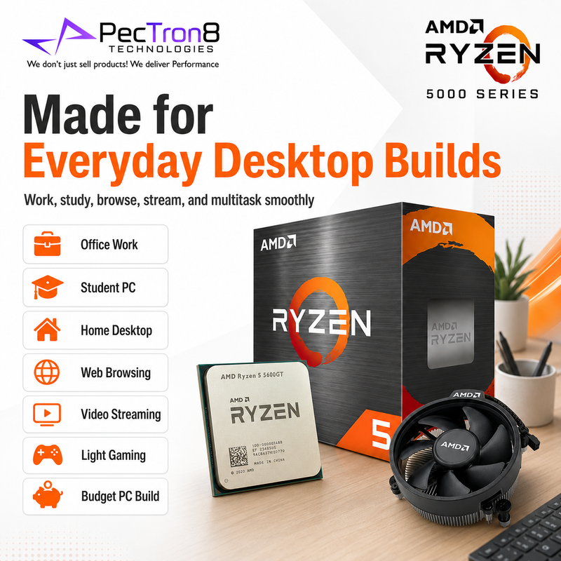 AMD Ryzen 5 5600GT AM4 Desktop Processor with Integrated Radeon Graphics