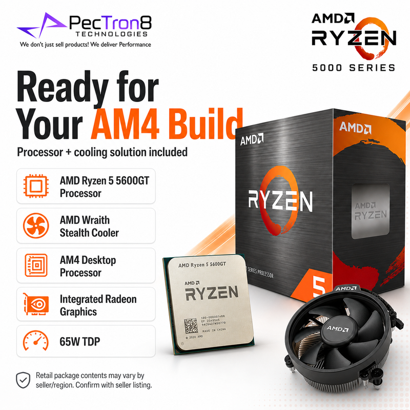 AMD Ryzen 5 5600GT AM4 Desktop Processor with Integrated Radeon Graphics