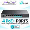 TP-Link Omada SG2008P 8-Port Gigabit Smart Switch with 4-Port PoE+ – 62W PoE Budget, Layer 2 Managed, Omada SDN