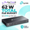 TP-Link Omada SG2008P 8-Port Gigabit Smart Switch with 4-Port PoE+ – 62W PoE Budget, Layer 2 Managed, Omada SDN
