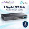 TP-Link Omada SG2210MP 10-Port Gigabit Smart Switch with 8-Port PoE+, 2× SFP, 150W PoE Budget, Layer 2+ Managed
