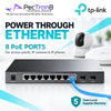 TP-Link Omada SG2210P 10-Port Gigabit Smart Switch with 8-Port PoE+, 2× Gigabit SFP, 61W PoE Budget, Omada SDN