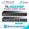 TP-Link Omada SG2210P 10-Port Gigabit Smart Switch with 8-Port PoE+, 2× Gigabit SFP, 61W PoE Budget, Omada SDN