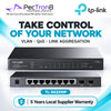 TP-Link Omada SG2210P 10-Port Gigabit Smart Switch with 8-Port PoE+, 2× Gigabit SFP, 61W PoE Budget, Omada SDN