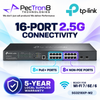TP-Link Omada SG3218XP-M2 16-Port 2.5G PoE+ Managed Switch with 2 × 10G SFP+ Uplinks, 240W PoE, L2+ SDN