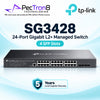 TP-Link Omada SG3428 24-Port Gigabit L2+ Managed Switch with 4 SFP Slots, Omada SDN Cloud Management, Static Routing