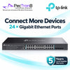 TP-Link Omada SG3428 24-Port Gigabit L2+ Managed Switch with 4 SFP Slots, Omada SDN Cloud Management, Static Routing