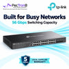 TP-Link Omada SG3428 24-Port Gigabit L2+ Managed Switch with 4 SFP Slots, Omada SDN Cloud Management, Static Routing