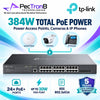 TP-Link Omada SG3428MP 28-Port Gigabit L2+ Managed PoE+ Switch – 24 PoE+ Ports, 4 SFP Slots, 384 W PoE Budget, Omada SDN