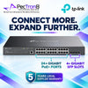 TP-Link Omada SG3428MP 28-Port Gigabit L2+ Managed PoE+ Switch – 24 PoE+ Ports, 4 SFP Slots, 384 W PoE Budget, Omada SDN