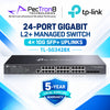 TP-Link Omada SG3428X 24-Port Gigabit L2+ Managed Switch with 4×10G SFP+ Slots, Omada SDN, Static Routing, IPv6