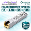 TP-Link Omada SM5310-T 10GBASE-T RJ45 SFP+ Module – 10G Copper Transceiver, Multi-Gig Ethernet, Hot Swappable
