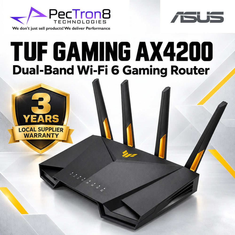 ASUS TUF Gaming AX4200 Dual-Band Wi-Fi 6 Gaming Router – 2.5GbE WAN, AiMesh, AiProtection Pro, Mobile Game Mode