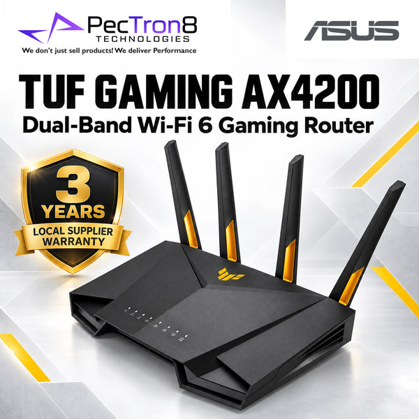 ASUS TUF Gaming AX4200 Dual-Band Wi-Fi 6 Gaming Router – 2.5GbE WAN, AiMesh, AiProtection Pro, Mobile Game Mode