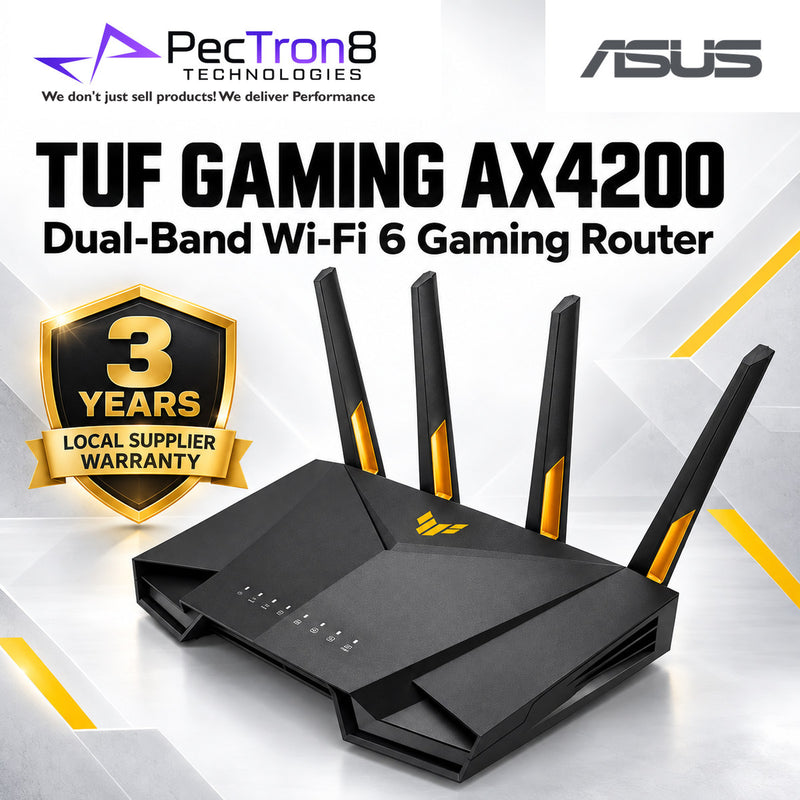 ASUS TUF Gaming AX4200 Dual-Band Wi-Fi 6 Gaming Router – 2.5GbE WAN, AiMesh, AiProtection Pro, Mobile Game Mode