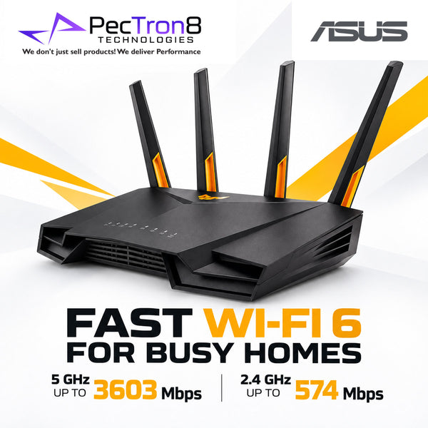 ASUS TUF Gaming AX4200 Dual-Band Wi-Fi 6 Gaming Router – 2.5GbE WAN, AiMesh, AiProtection Pro, Mobile Game Mode