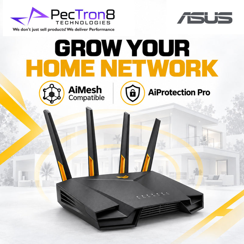 ASUS TUF Gaming AX4200 Dual-Band Wi-Fi 6 Gaming Router – 2.5GbE WAN, AiMesh, AiProtection Pro, Mobile Game Mode