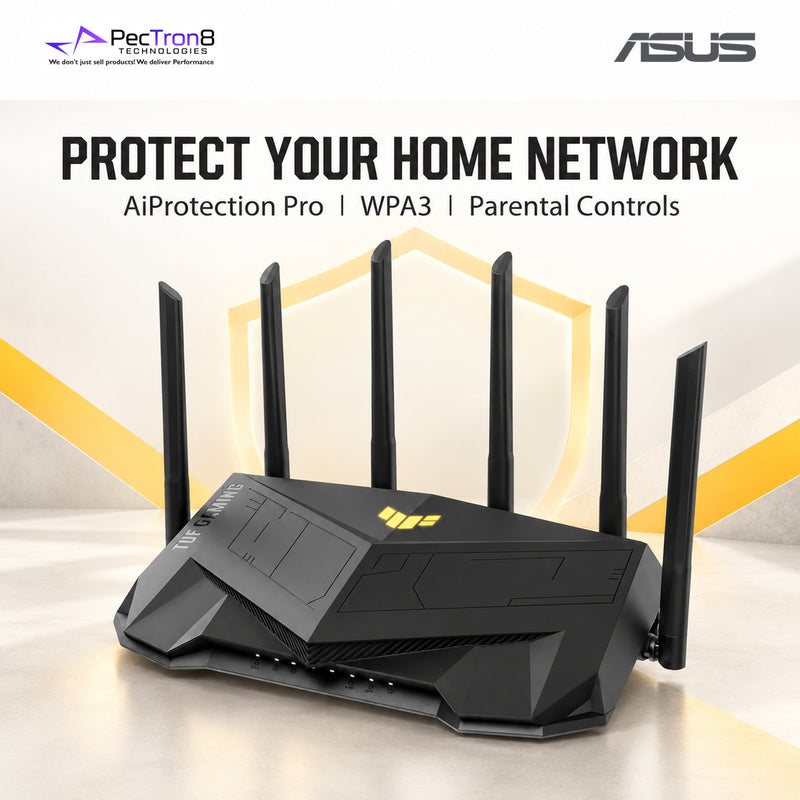 ASUS TUF Gaming AX6000 Dual-Band WiFi 6 Gaming Router – Dual 2.5GbE, AiMesh, AiProtection Pro, Mobile Game Mode