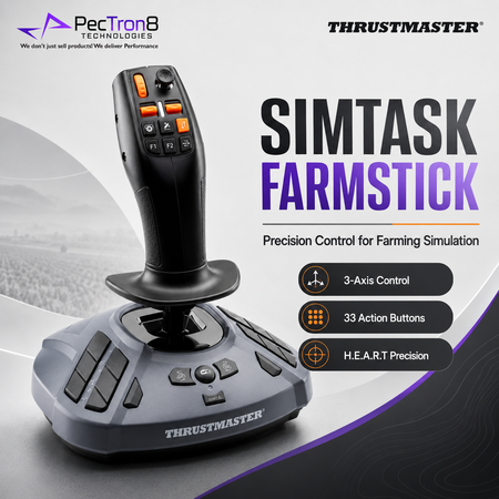Thrustmaster SIMTASK FarmStick PC Joystick for Farming Simulator & Heavy Machinery Control