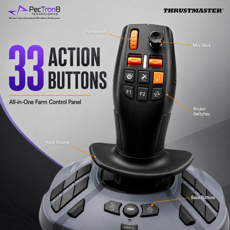 Thrustmaster SIMTASK FarmStick PC Joystick for Farming Simulator & Heavy Machinery Control