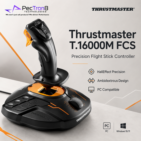 Thrustmaster T.16000M FCS Flight Stick for PC – HallEffect Precision Joystick
