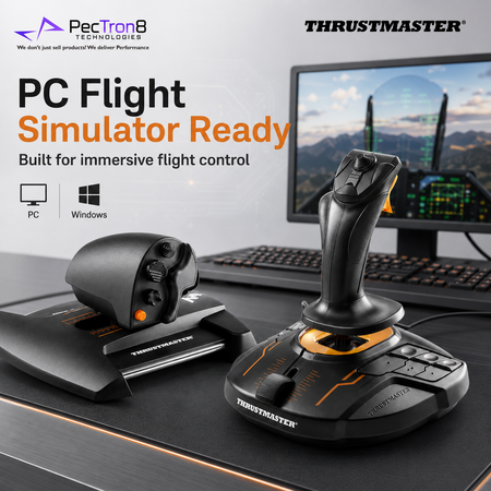 Thrustmaster T.16000M FCS HOTAS Flight Controller for PC with Joystick & TWCS Throttle