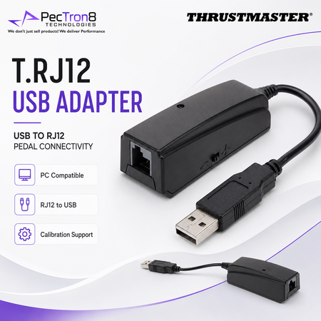 Thrustmaster T.RJ12 USB Adapter for PC Racing Pedal Connectivity