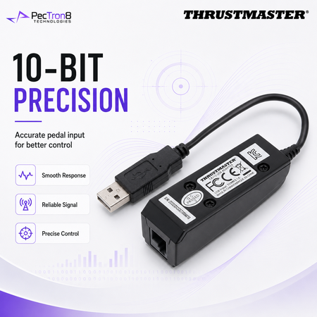Thrustmaster T.RJ12 USB Adapter for PC Racing Pedal Connectivity